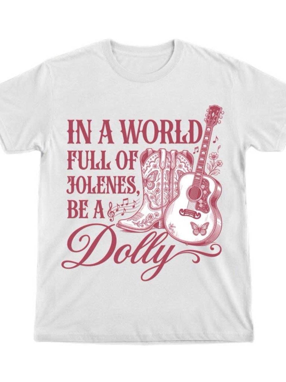 Gildan Shirt Be a Dolly Parton Graphic Tee - White